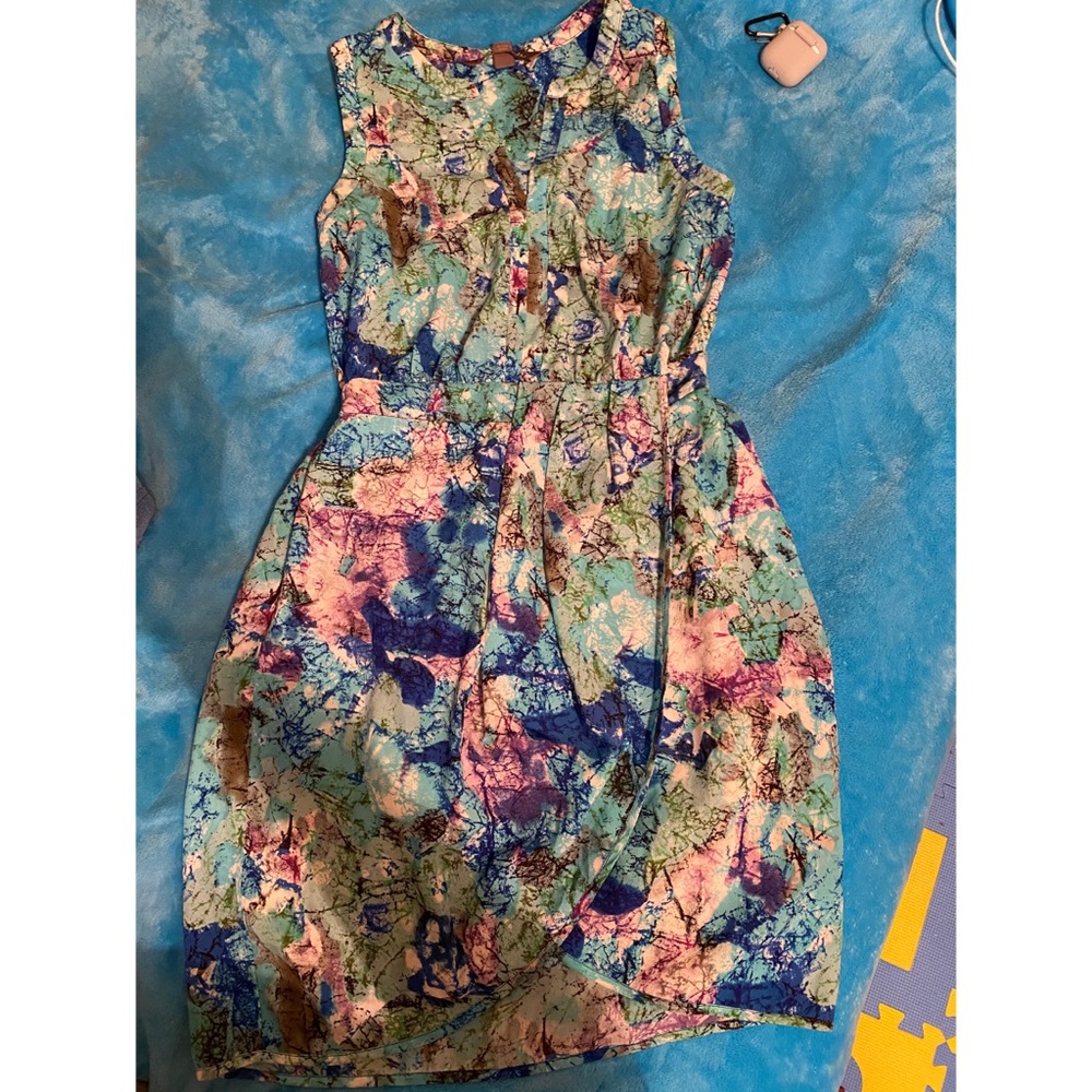 An abstract pattern dress